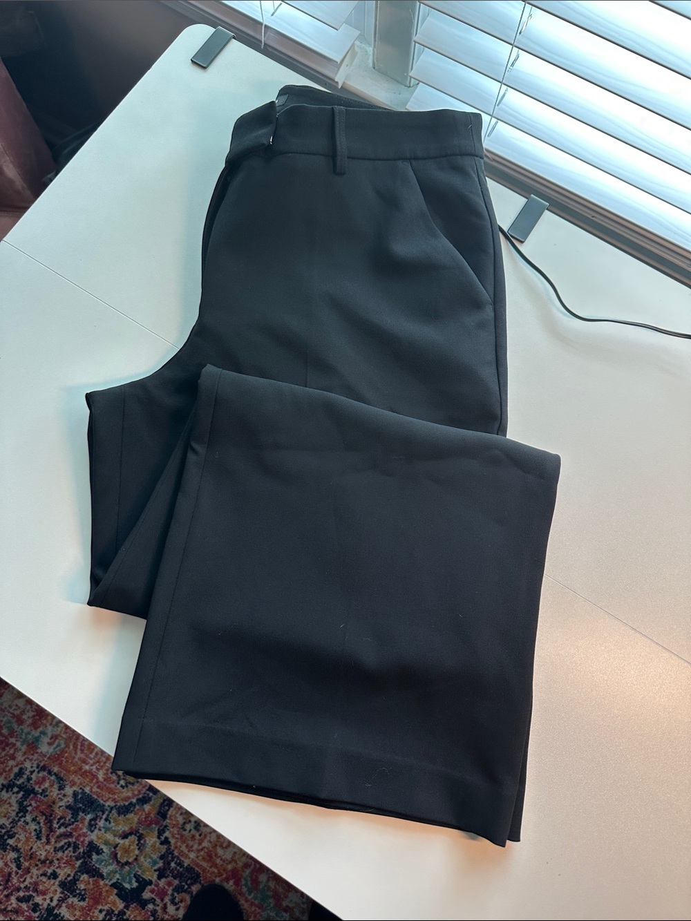 Express Women's Black Dress Trousers - Wide Leg
